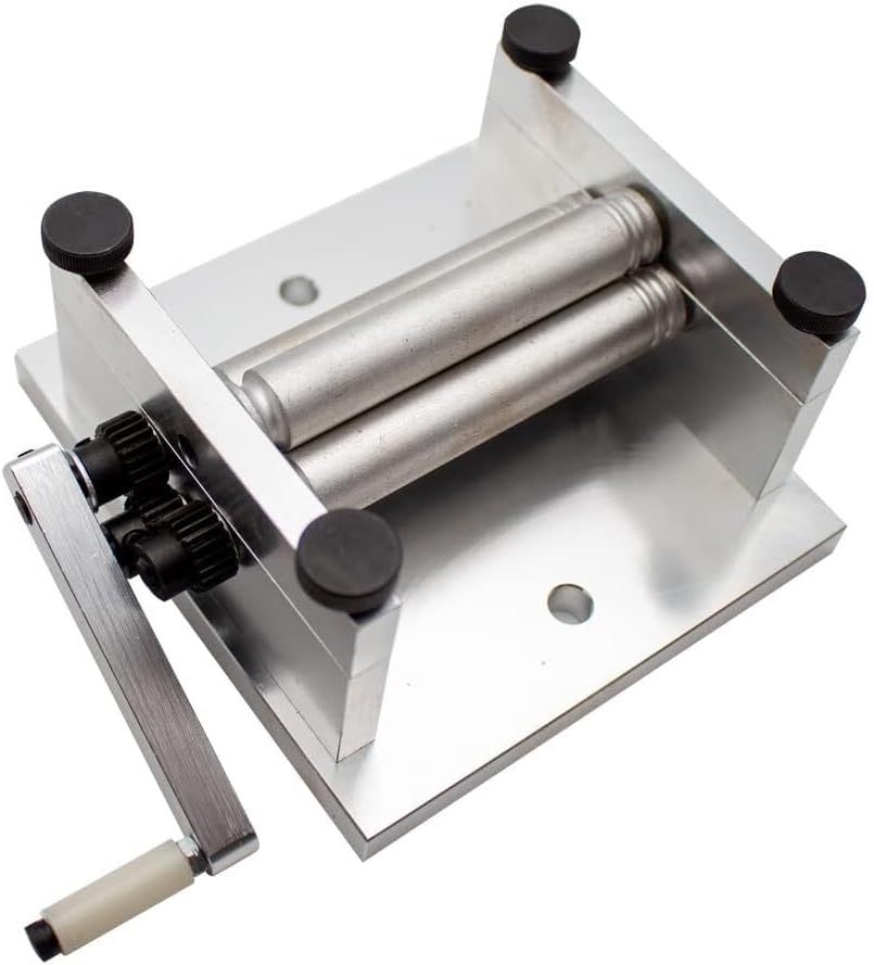 Plate Rolling Machine - Manual Mini Bending Machine for Soft Metal Sheet Tube, S/N: 20013