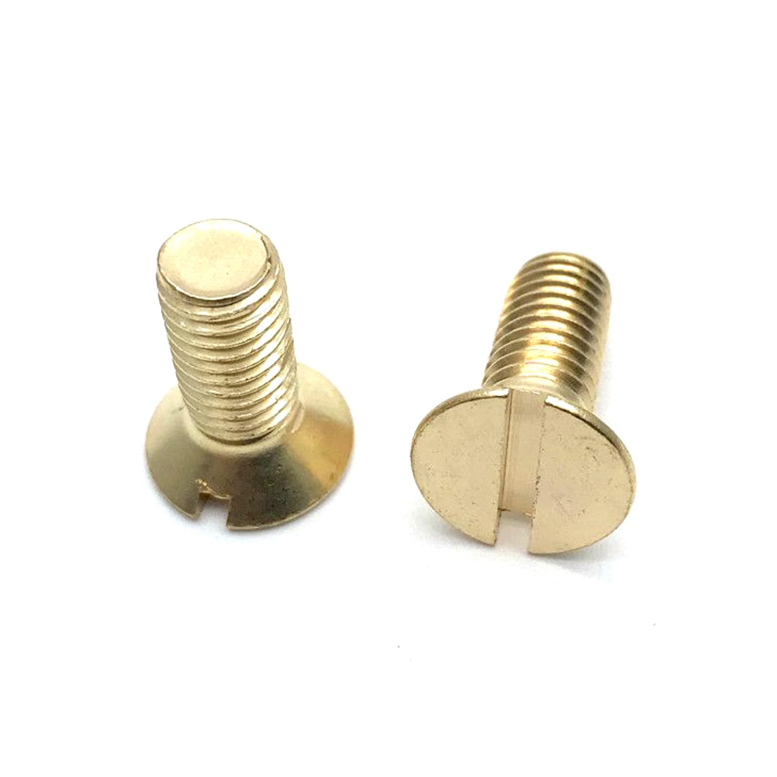 tornillos de latón, 15 piezas tornillo ranurado de cabeza avellanada(M4x6)