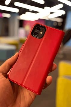 Xiaomi Redmi Note 8 İle Uyumlu Cüzdanlı Kapaklı Kılıf Kartlıklı Cüzdan Standlı Kopçalı Kırmızı