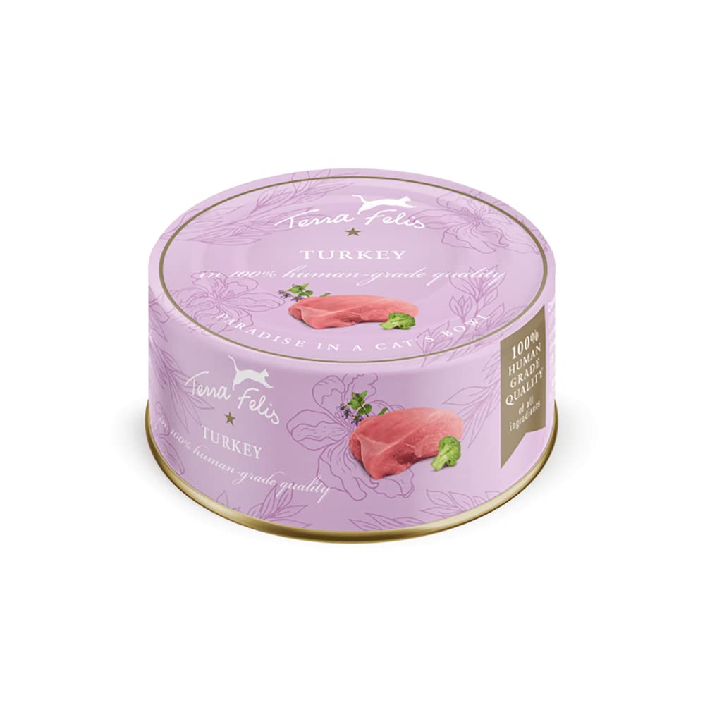 TERRA FELIS Turkey Cat Wet Food - 80G