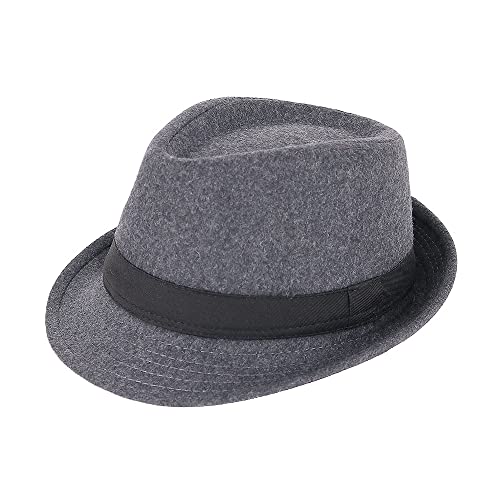 Sombrero Fedora Trilby Unisex Clásico Corto miniatura 1