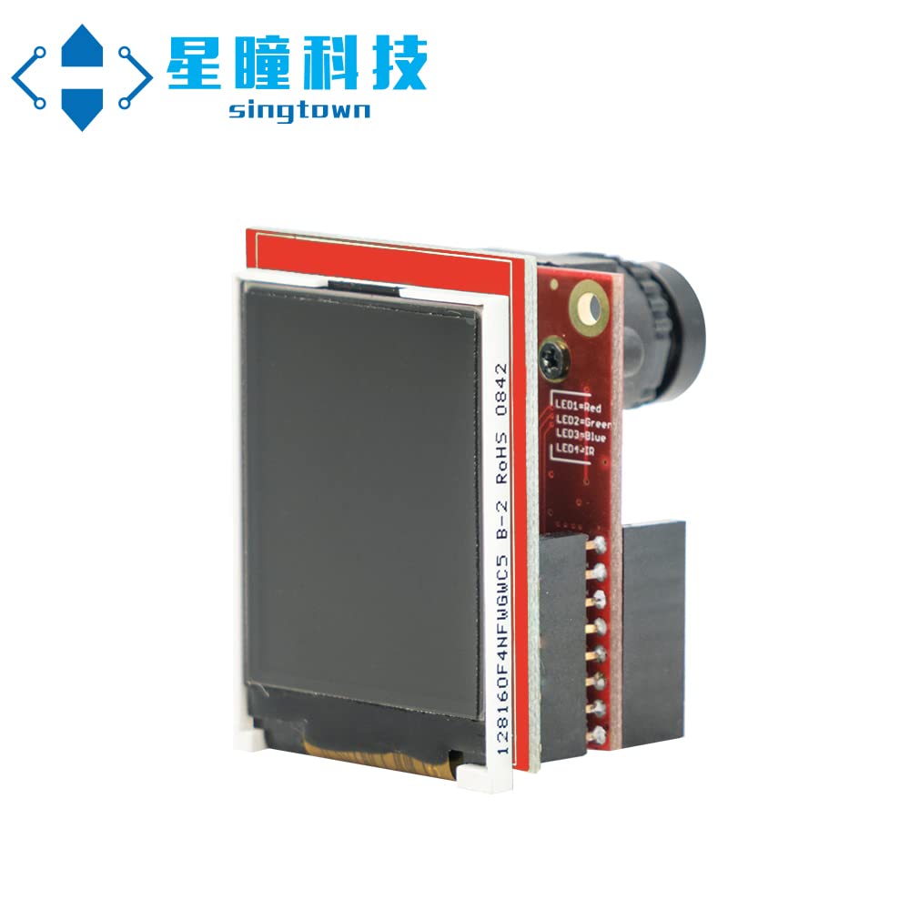 OpenMV SingTown LCD Shield, 1.8" TFT Color Monitor, Apply to CAM H7 Plus, CAM H7, CAM M7, CAM H7 R2