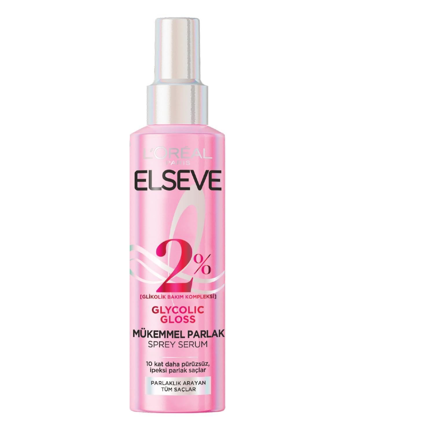 L'Oréal Paris Elseve Glycolic Gloss Mükemmel Parlaklık Veren Saç Bakım Sprey Serumu 150ml