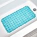 iDesign Pebblz Suction Non-Slip Bath Mat for Shower Bathtub, Stall, Set of 1, Blue