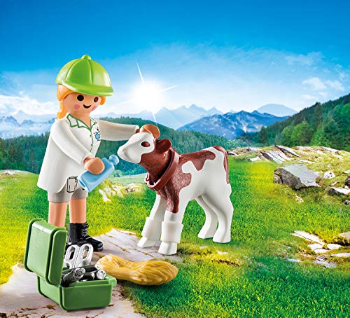 Vétérinaire Et Veau 70252 Playmobil La Boîte - vue 3