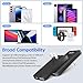 BUDI 17W Extra Slim Portable Wall Charger 2-Port USB-A Charger Foldable Wall Plug Compatible with Home Camera, iPhone IPad Samsung Galaxy(Black USB-A)