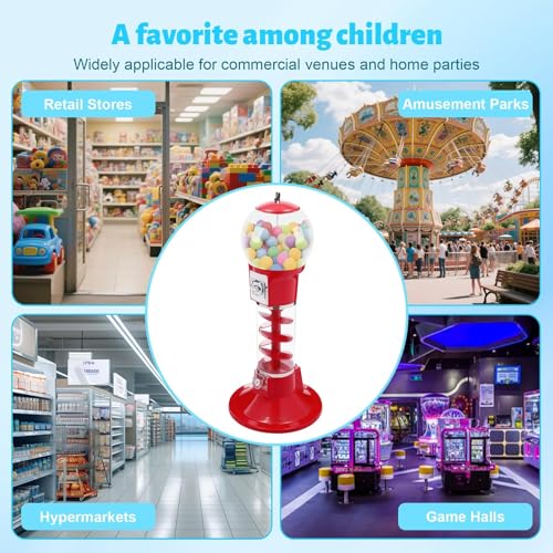Il distributore automatico dei bambini, il distributore commerciale, la macchina di Gumball, può ospitare 600 1,2 pollici o 230 guanti da 1,7 pollici/capsule, adatto a guanti da 32-50mm (E)