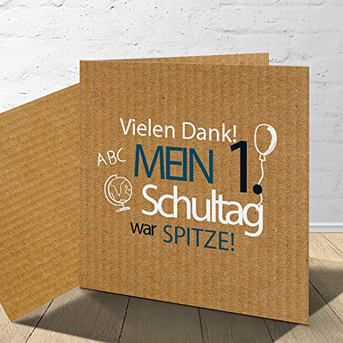8 Danksagungskarten zur Einschulung mit passenden Umschlägen, Danksagungskarten zur Einschulung im Set zu 8 Stk. \"Globus Karton\" Design 8 Danksagungskarten zur Einschulung mit passenden Umschlägen, Danksagungskarten zur Einschulung im Set zu 8 Stk. \"Globus Karton\" Design