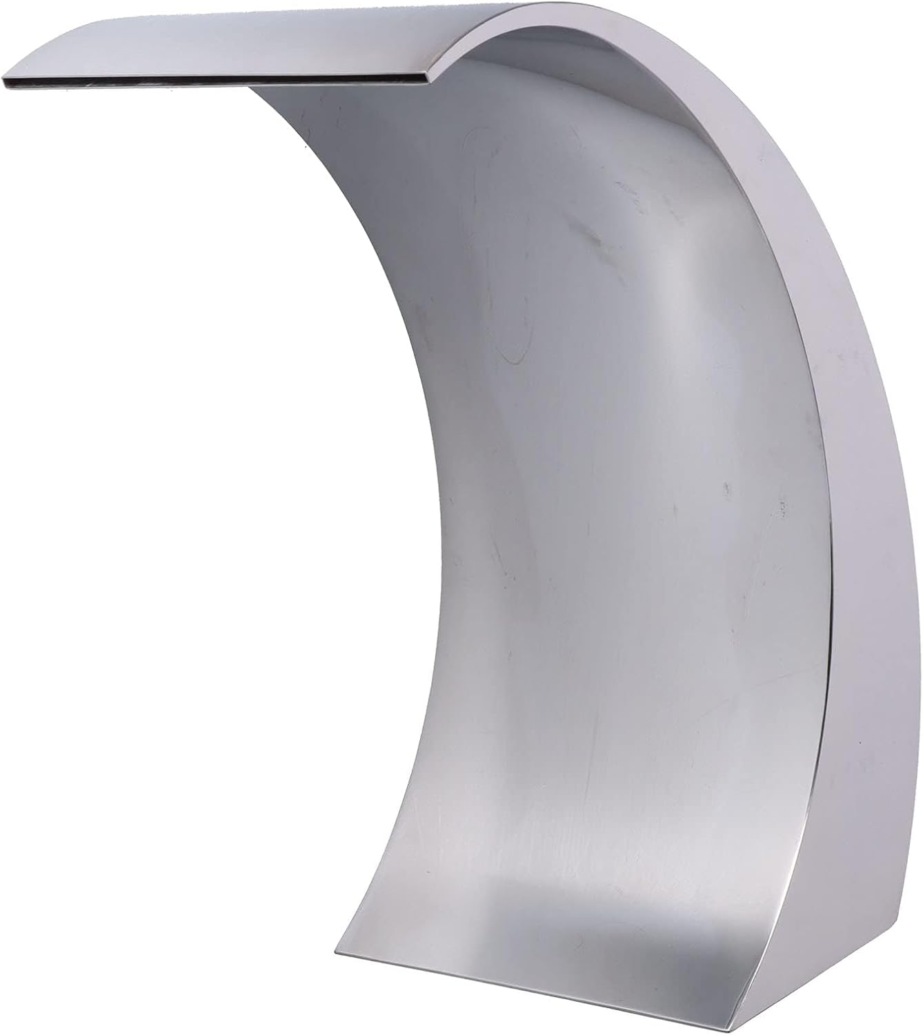 Female Thread DN50 Swimming Pool Waterfall Fountain, Easy Installation, Garden Decor, Spa Water Feature Arc Hook Design, Stainless Steel, for Swimming Pool, Garden Pond
