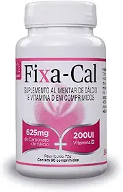 Fixa-cal Carbonato Cálcio 625mg +vitamina D 90 Cp - Saúde Óssea