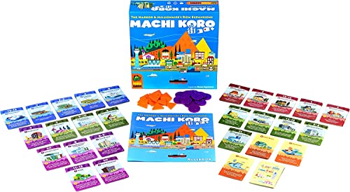 Image of Pandasaurus Games Machi Koro THE EXPANSIONS - Harbor and Millionaire's Row Expansion Sets,Fast-Paced Dice Rolling Board Game for Kids and Adults,Ages 8+,2-5 Players,30-45 Min Playtime
