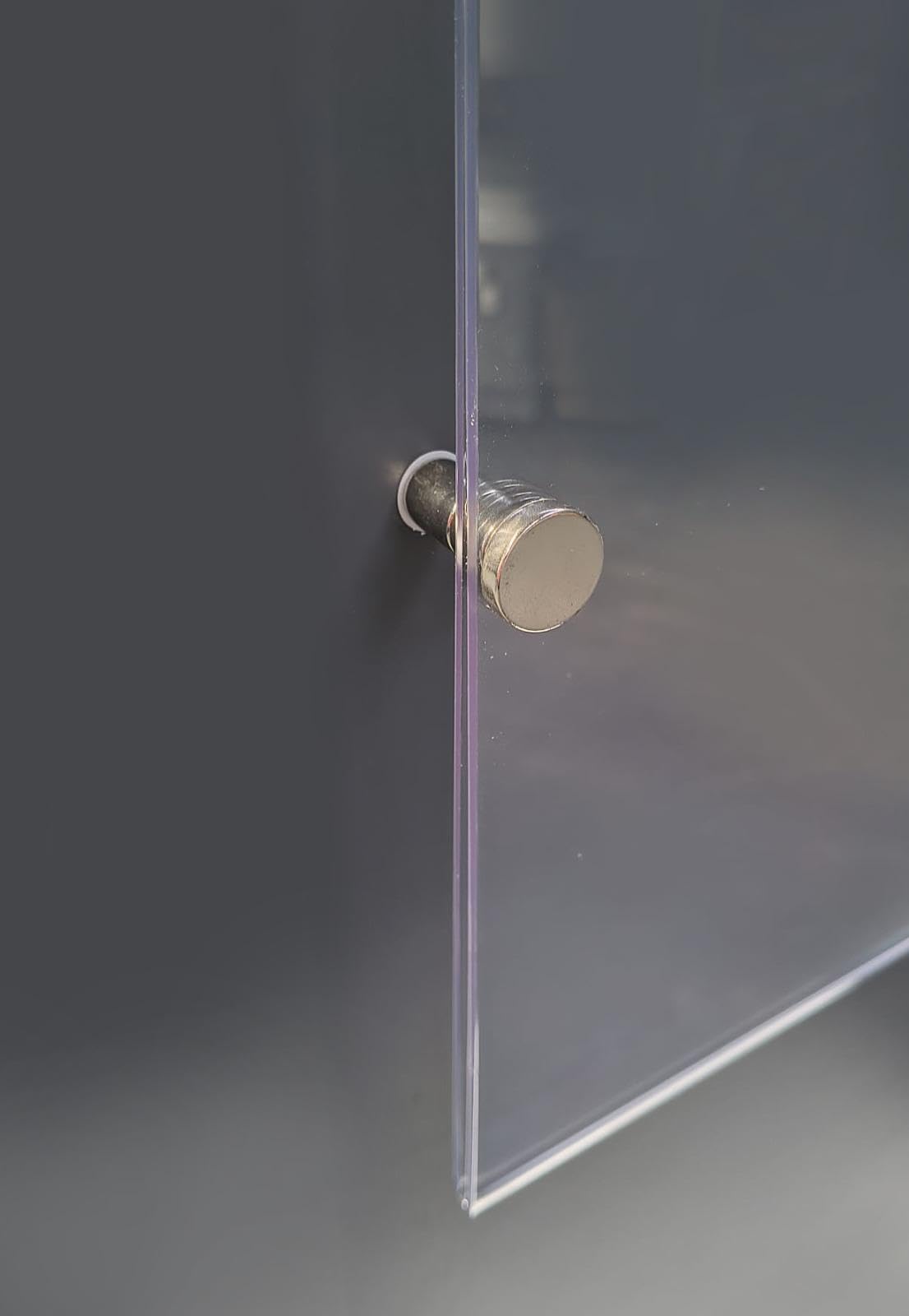 Portacarteles transparente 70 x 100 cm para pared o suspensión, bolsillo para carteles con espaciadores y cables, indispensable para tiendas, oficinas, escaparates, hoteles y restaurantes