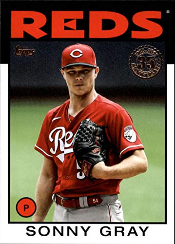 2021 Topps Series 1 Baseball 1986 Topps Baseball 35th Anniversary #86B-72 Sonny Gray Cincinnati Reds Official MLB Trading Card