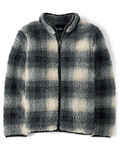 Image of The Children's Place Boys' Cozy Sherpa Full-zip Jacket
