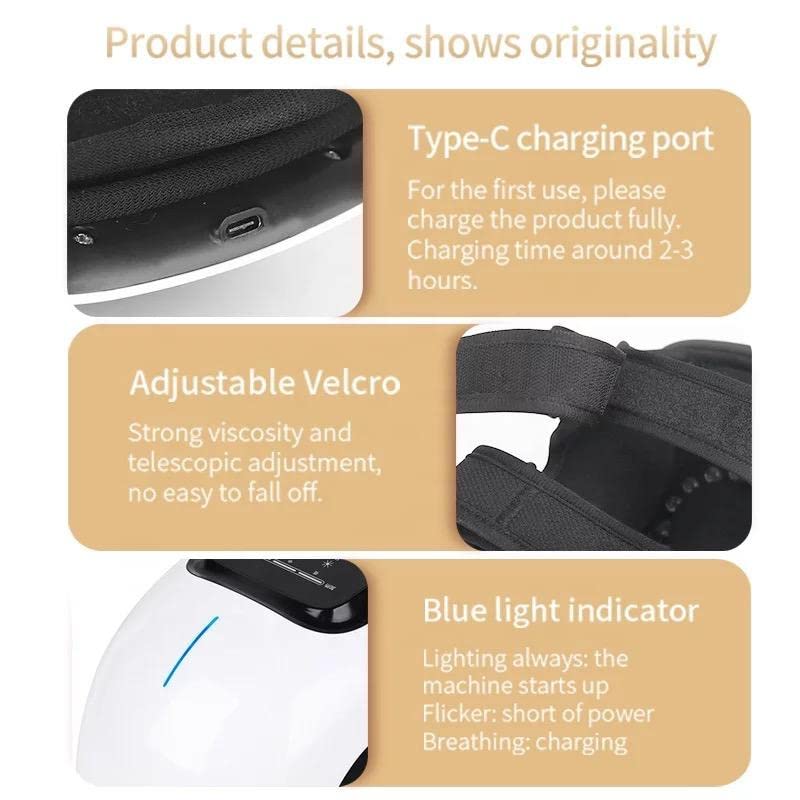 Image of Smart Knee Massager Magnetic Vibration Heating Joint Physiotherapy Electric Massage Pain Relief Rehabilitation Equipment