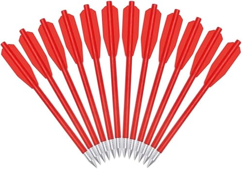 YLS 60PCS 6.25 Inch 50-80LB Mini Archery Crossbow Bolts Set with Sharp Metal Tip, Reusable Durable Arrow Dart for Shooting Target Practice, Small Hunting Game, Outdoor Fishing