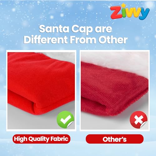 Image of Christmas Santa Cap (Pack of 3) | Free Size | Soft & Comfortable Festive Cap for Kids and Adults | Ideal for Parties, School Events, Photoshoots & Holiday Dress-Up | Christmas Gift for Kids