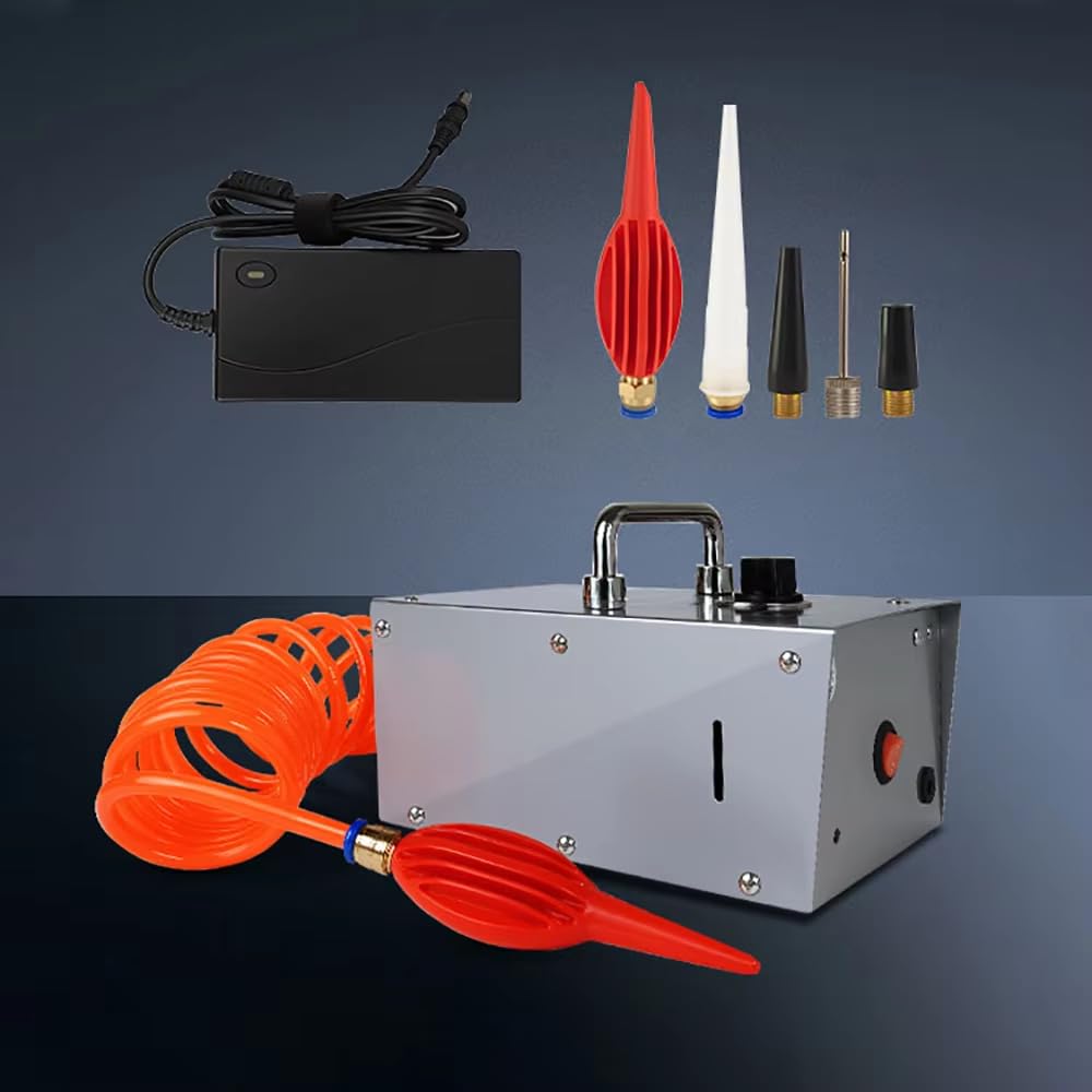 Bomba de Inflado Eléctrica para Bolsas de Aire, 60 W, Flujo de Aire Ajustable, Función de Parada Automática