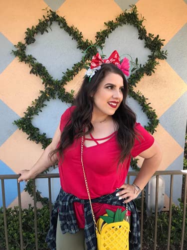 yuboo Women's Pineapple Purse, Summer Pineapple Bag Yellow Crossbody Shoulder Bag Novelty Purse for Hawaiian Tropical Accessories for Women3