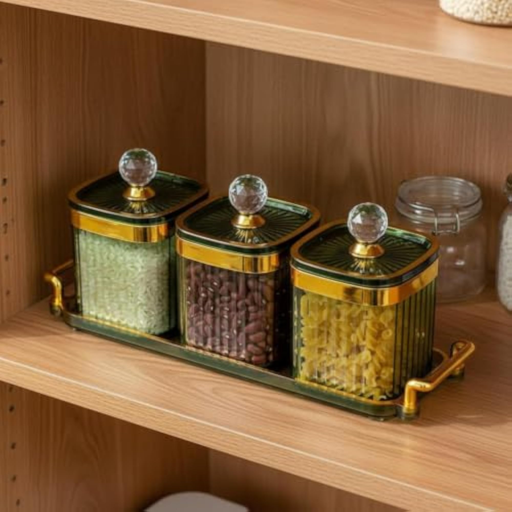 Airtight Decorative Snack Container Set, Dustproof & Moisture-Proof