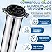Blulu 304 Stainless Steel Reverse Osmosis Compatible with 4040 Membrane Housing Heavy Duty 4
