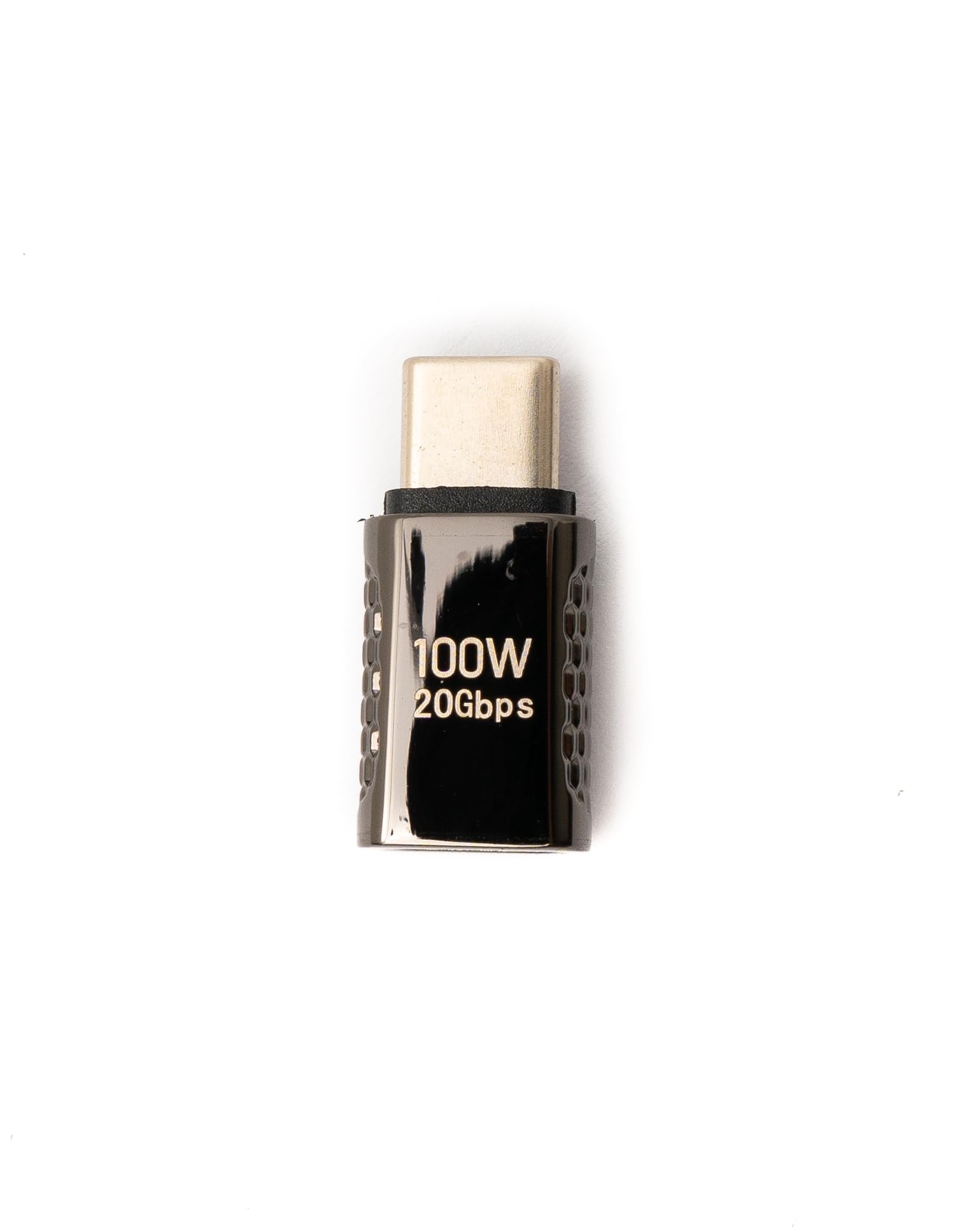 System-S USB-C Adapter, Gewinkelt – Bis Zu 100W Laden & 20 Gbit/s Daten-Transfer In Grau