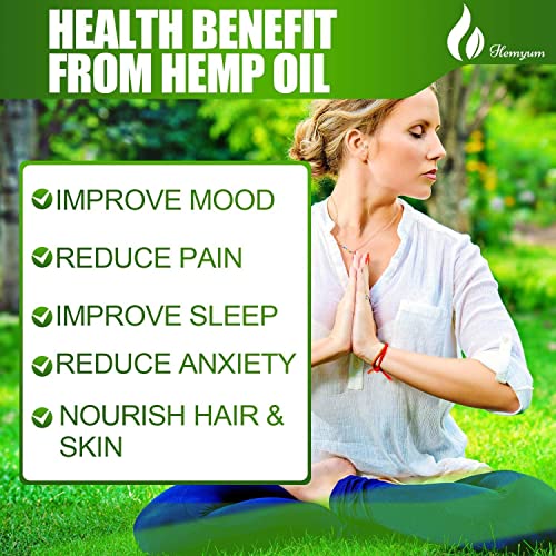 (2 Pack) Organic Hemp Oil for Pain Relief and Inflammation - Supports Anxiety Stress Sleep Relaxation - Zero CBD Oil or Cbdoil-Cannabidiol Cdb Cbdmd Cbs - Extra Strength Extract Drops Tincture - Vegan - Image 4