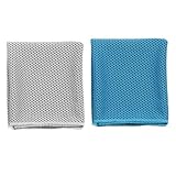 MUSISALY 2 Piezas Toallas de Enfriamiento para Deporte Microfibra Refrescante para Verano Gimnasio y Actividades al Aire Viaje Ciclismo y Yoga
