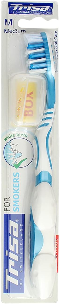 Toothbrush for Smokers with Hygiene Box (for adults,manual,Pack of 1,Assorted Color)