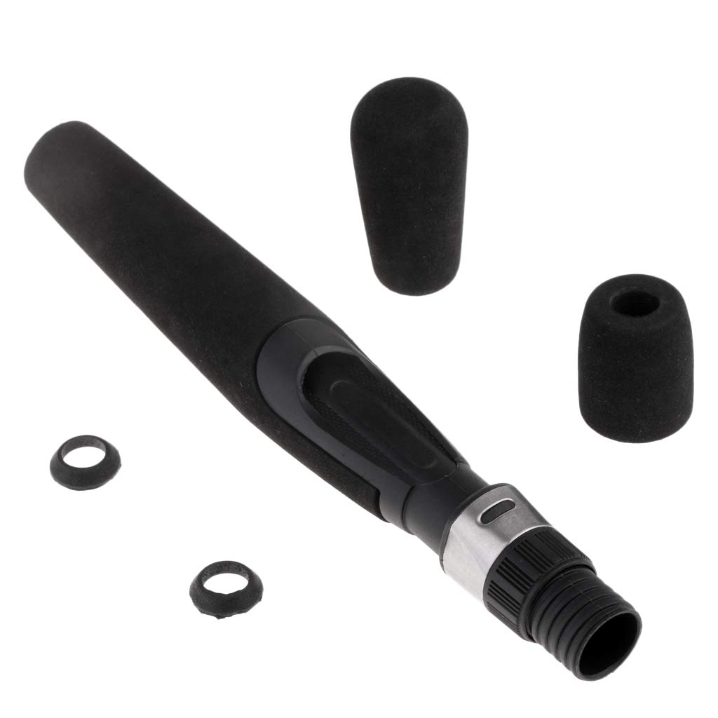 Amazon Hellery アイスフィッシングスピニングロッドビルディングリペアベイトロッドevaハンドル リールシート Hellery ロッド 竿パーツ