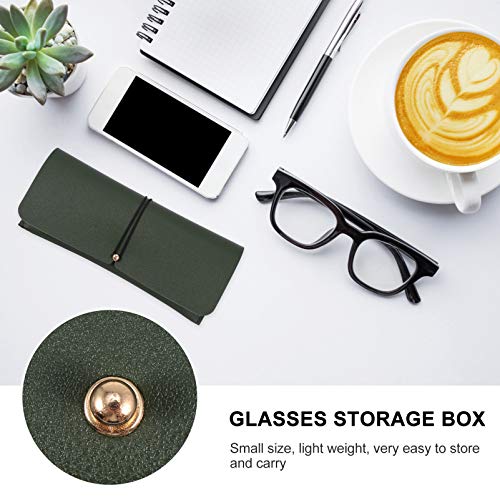 BESPORTBLE 3 Pcs Estojo de Couro para Óculos de Moda Caixas de Armazenamento de Óculos Bolsa de Arma