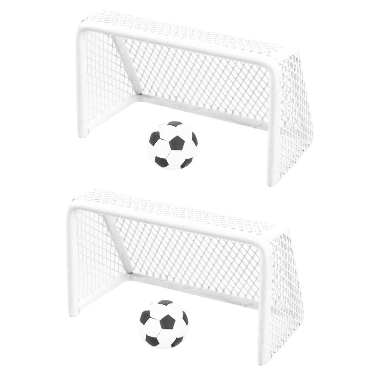 TOYANDONA Mini But De Football pour Maison De Poupée avec Filet Et Ballon Compact Accessoire Football Enfant Jouet Educatif Décoration DIY