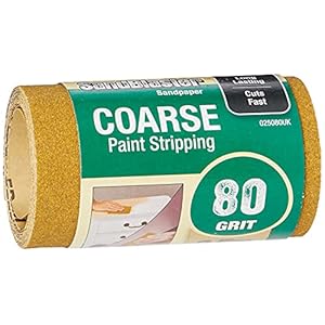 3M 025080UK SandBlaster Sandpaper Roll with Paint Stripping, 115 mm x 2.5 m