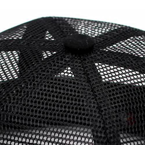 Jnket Men Women Sailor Skullcap Rolled Cuff Brimless Hat Breathable Mesh Cap (Black) #TOP2