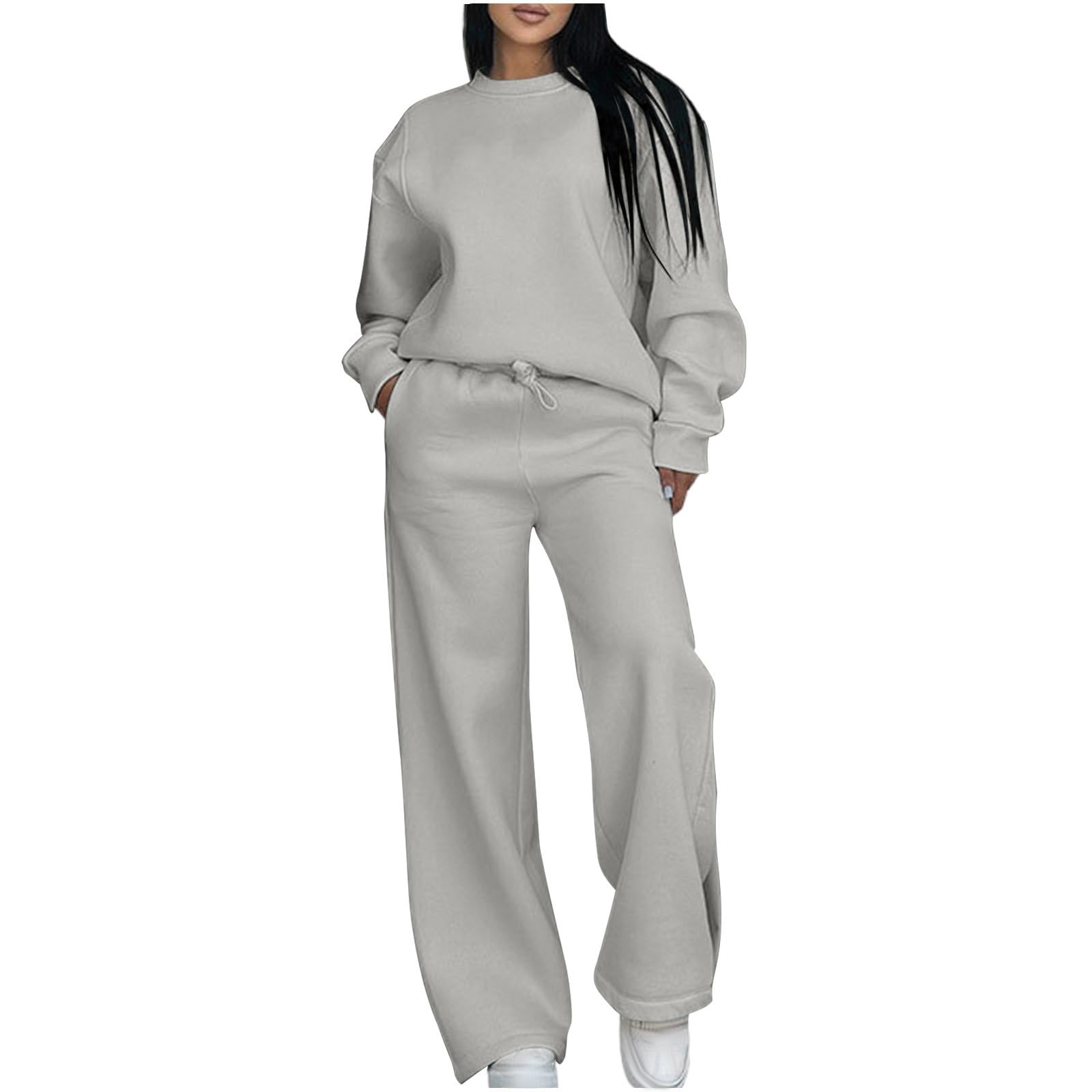 Huytertdr Women's Gray Gym Sets