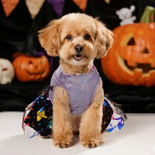 Disfraz Halloween para Perro Vestido Bruja Talla M miniatura 4