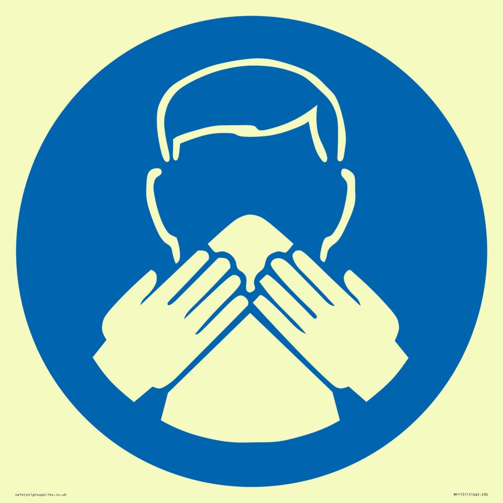 Custom Mandatory: Use a tissue Sign - 300x300mm - S30