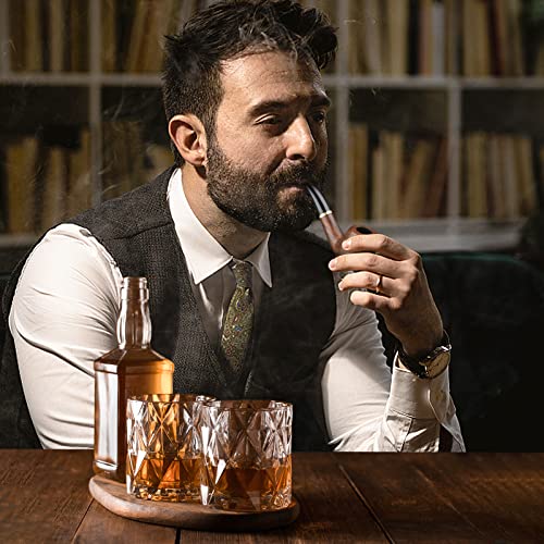 Scotte Tobacco Pipe Handmade Ebony Wood Root Smoking Pipe Gift Box And Accessories #TOP5