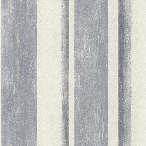 Rasch Tapeten 617788 - Papel pintado (10,05 m x 0,53 m), color azul y blanco
