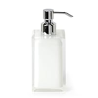 GEDY Auckland Dosasapone Bagno Bianco, Misure: 16,2X7X7 CM