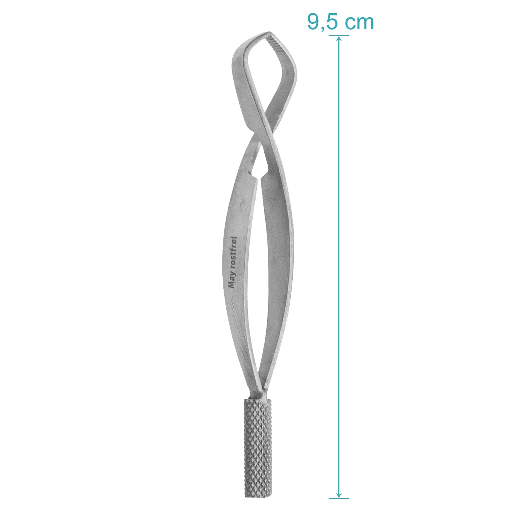 May Pince à Tiques Acier Inoxydable Autobloquante pour Chien & Chat – Pincette Professionnelle pour Retrait Sécurisé des Tiques – Inox & Précise