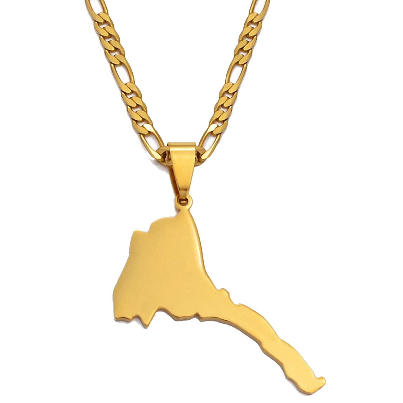 HafritaMaps Of Jamaica With Pendant Necklaces Stainless Steel Jamaica Pendant Necklaces, 45cm, Copper, Agate