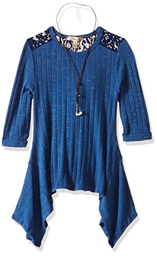 Speechless Girls' Shark Bite Hem Top