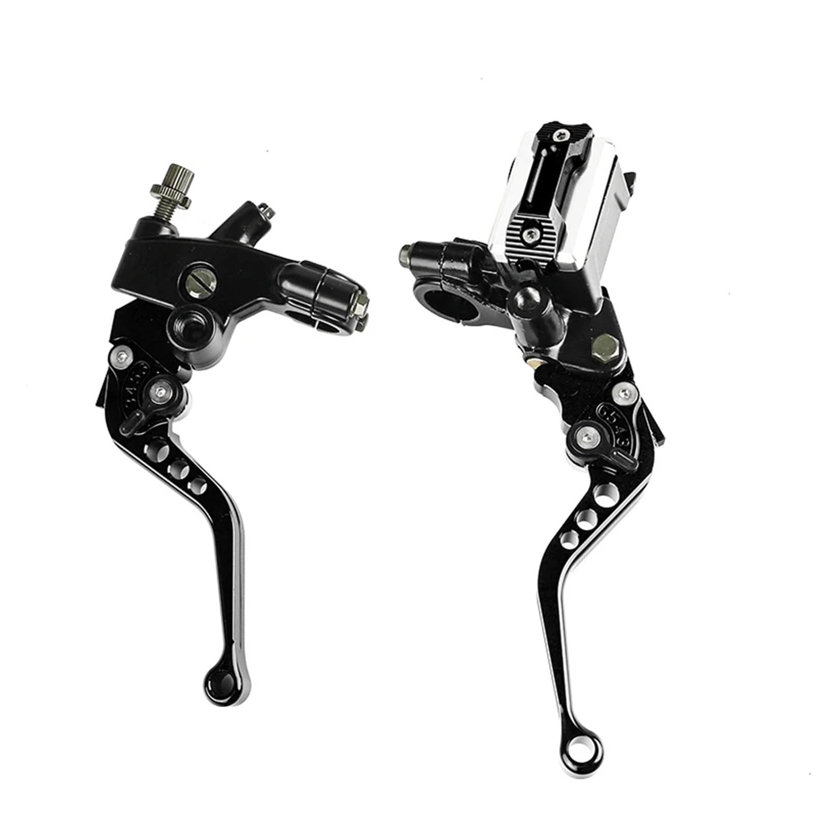 PMAGSYQ Forward Brake Pump Brake Pump Universal Motorcycle 7/8" 22mm Hydraulic Brake Clutch Master Cylinder Reservoir Lever Fit for WR YZ RM Motocross(Black Set)
