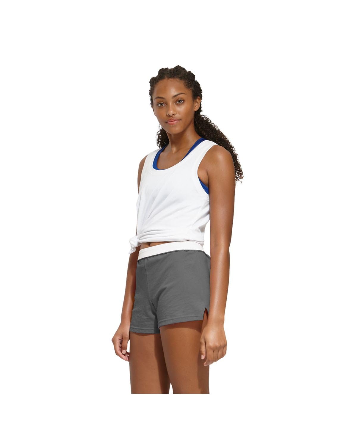 Soffe Women's Junior Authentic Cheer Short - Comfortable Cotton Blend, for Gym, Dance, Elastic Waistband, Soft Fabric