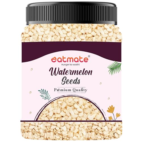 Image of Eatmate Raw Watermelon Seeds 1 Kg | Protein-Rich Superfood | Non-GMO Tarbuj Beej | Gluten-Free Magaj Seeds for Eating, Snacking, Baking, Salads and Trail Mix | Nutrient-Dense Antioxidant Source