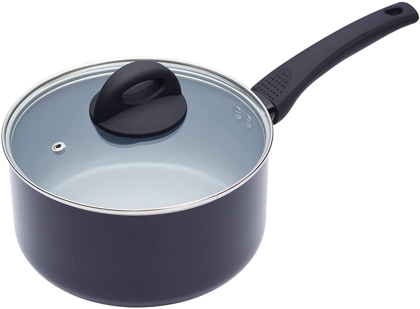 Masterclass Ceramic Non-Stick Induction Ready 20Cm Saucepan - Grey