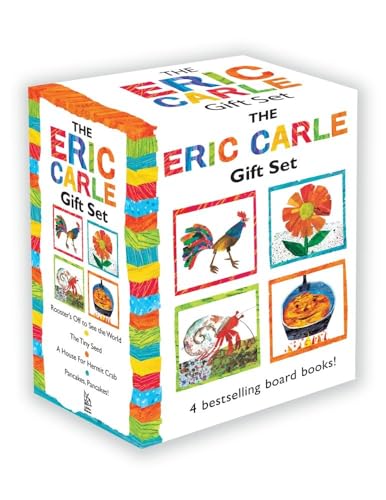 Image of The Eric Carle Gift Set (Boxed Set): The Tiny Seed; Pancakes, Pancakes!; A House for Hermit Crab; Rooster's Off to See the World (The World of Eric Carle)