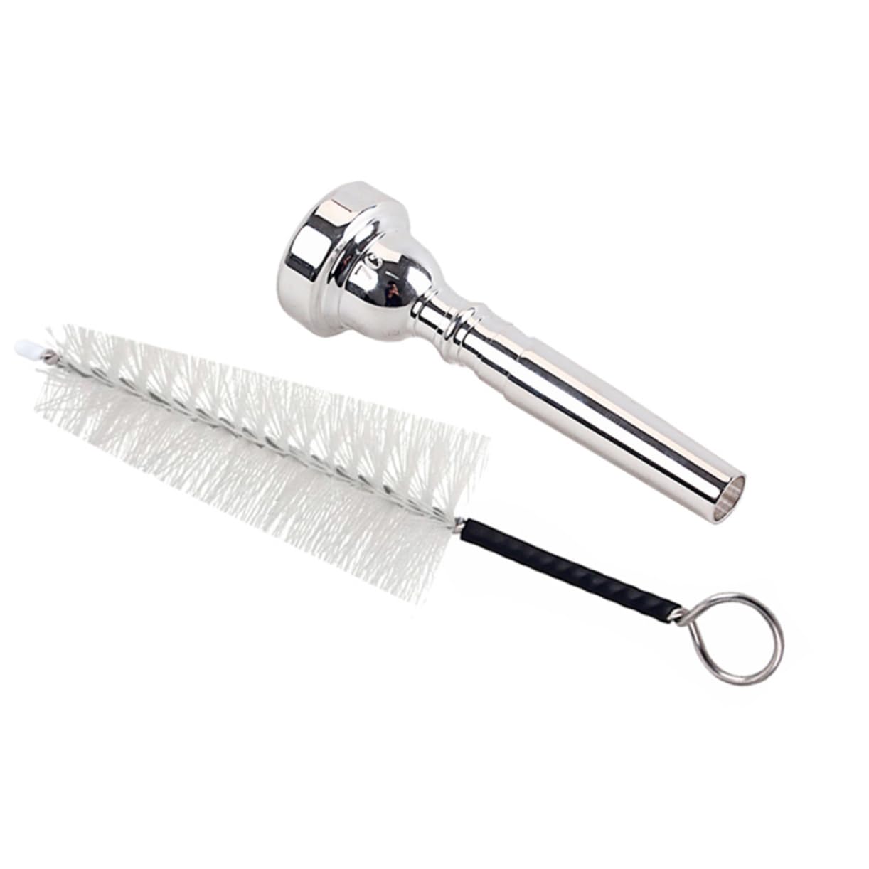TOYANDONA 3pezzi Spazzole Per Tromba Metallo Placcato Argento Con Forma Professionale Pulizia Facile e Suono Per Musicisti Principianti e Professionisti