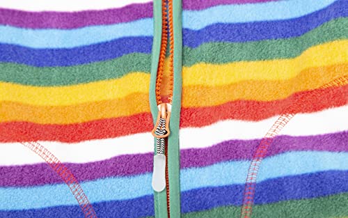 LittleSpring Girls Boys Fleece Jacket Zip Up Lightweight Printing4